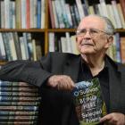 Poet Vincent O'Sullivan with his new book of poems Being Here. Photo by Peter McIntosh.