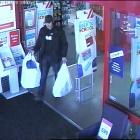Police are looking for this man in relation to the Warehouse theft. Photo NZ Police