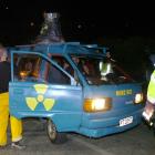 Police pull over Undie 500  vehicles at Pine Hill road in this 2008 file photo.