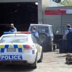 Police talk with members of the public after a Dunedin scrap metal dealer called police concerned...