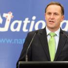 Prime Minister elect John Key at his first press conference following the election. Photo by NZPA