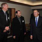 Prime Minister John Key meets Kaikorai Valley College principal Rick Geerlofs (left) and board of...