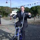 Prime Minister John key takes a chopper for a spin on the new harbourside walk and cycleway in...