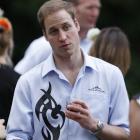 Prince William speaks at a hangi in Auckland during his New Zealand visit in January last year....