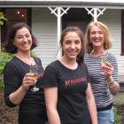 Provisions staff (from left) Barbara Griffin, Abi Koberstein (15), and owner Jane Shaw prepare to...