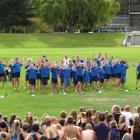 Pupils from Clyde Primary School perform Hoki Hoki at the 2013 Uruuruwhenua Schools Kapahaka...