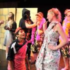 Pupils (front, from left) Bart Lind and Sarah Smeaton (both 17), and (rear, from left) Kimberly...