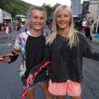 Claudia Watts, left, of Arrowtown and Emma Saxon, of Queenstown, both 13.
