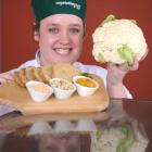 Queen's High School pupil Chanelle Carter with her cauliflower medley, which has been selected...