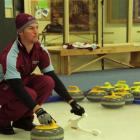 Queensland curler Rhys Irwin, of the Stonecutters team, gets a pre-competition game in before the...