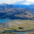 Queenstown Airport, in the centre of Frankton Flats, from above. A total of 128,627 passengers...