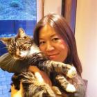 Queenstown Cat Rescue trustee Mayumi Rowcroft holds her cat, Troy. Photo supplied.