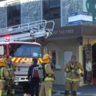 Queenstown firefighters attend a false alarm in 2011.