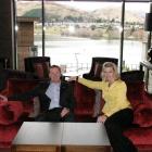 Queenstown Hilton general manager Marlene Poynder and hotel manager Andrew Nisbet in the Cru...
