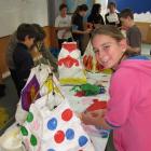 Queenstown Primary School pupil Alice Moran (12) perfects her polka-dot lantern. Photos by James...