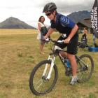 Queenstown Times reporter Olivia Caldwell on the bike leg of the Jacks Point Triathlon on...