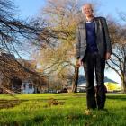 Archibald Baxter Memorial Trust chairman Prof Kevin Clements on the Anzac Ave site where the...