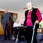 Redroofs Rest Home residents (from left) Dick Johnston, Joy Newton and Flora Campbell have mixed...