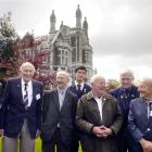 Reminiscing about days gone by are (from left) Edgar Frazer (84), Ken Clark (90), Jim Robb (85),...