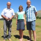 Residents of a rural-residential part of Wanaka (from left) Hugh Simmers, and Cath and Matthew...