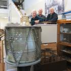 Resounding success . . . Port Chalmers Maritime Museum honorary curator Ian Church (left)...