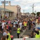 Revellers attend the annual Hyde St party in Dunedin on Saturday. Photo by Stephen Jaquiery.
