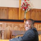 Reverend Henry Mbambo, of Zambia, before his induction into his new role as minister of the South...