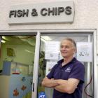 Ric's Galley manager Wayne Cameron stands outside the Portobello store that won the title of best...