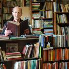 Richard McIntyre in his Octagon Books shop in Dunedin. Photo by Stephen Jaquiery.