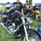 Richard Tweedie and Catrina Shepherd, both of Auckland, set up camp at the Vincent County...