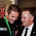 Richie McCaw with Prime Minister John Key. Photo: Getty Images