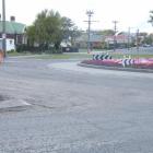 Road closures at the Hyde St roundabout in Gore on Monday resulted in a sharp drop in revenue for...