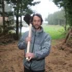 Rob Connolly is co-ordinating the new mountain bike track project at the Oamaru reservoir. Photo...