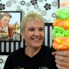 Rob Roy Dairy owner Liz Watson with one of her renowned double ice-creams. Photo by Stephen...