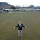 President-elect Robbie Thomson outside the Bowls Dunedin complex at Logan Park yesterday. Photo...