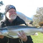 Robert Moore holding his prize-winning catch. Photo by Brylee Percy.