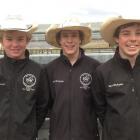 Rodeo enthusiasts Logan Cornish (left), Clint McAughtrie and Wyatt McAughtrie are looking forward...