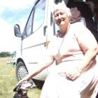 Ros Booker and Rodney, of Temuka. Photo by Sally Rae.