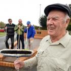Rotary Club of Taieri member and former Rotary District 9980 governor Brian Stevenson (front)...