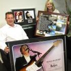 Rotary Queenstown president Chris Campbell and MoreFM operations manager Janey Newlands show...