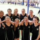 Roxburgh Area School (RAS) picks its team from just 19 players. Back, from left: Coach Trudie...
