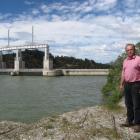 Roxburgh Gorge cycle trail trust chairman Stephen Jeffery stands near the Roxburgh Dam where the ...