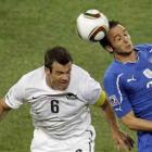 Ryan Nelsen was inspirational in the 1-1 draw with italy. Photo by AP