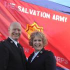 Salvation Army commissioners Robert (53) and Janine Donaldson (52) on the roof of Salvation Army...