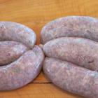 Sausages produced by students at a recent cooking lesson from Rowan Holt. Photos by Janice Murphy.