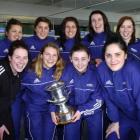 Savouring success are (back from left)  Louise Thayer (physiotherapist), Storm Purvis, Olivia...