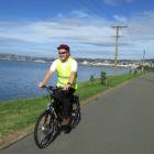 Sawyers Bay resident Prof Samuel Mann enjoys the tranquillity of the West Harbour cycleway...