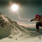 Scott Duncan, of Queenstown, gets some air on his snowboard at The Remarkables Ski Area prior to...