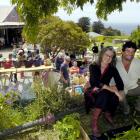 Seacliff market organisers Liz Abbott and Rudie Verhoef on site at their market at the former...