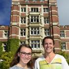 Second-year Knox residents Imogen Scott (20) and Jake Mills (20) are both happy with the...